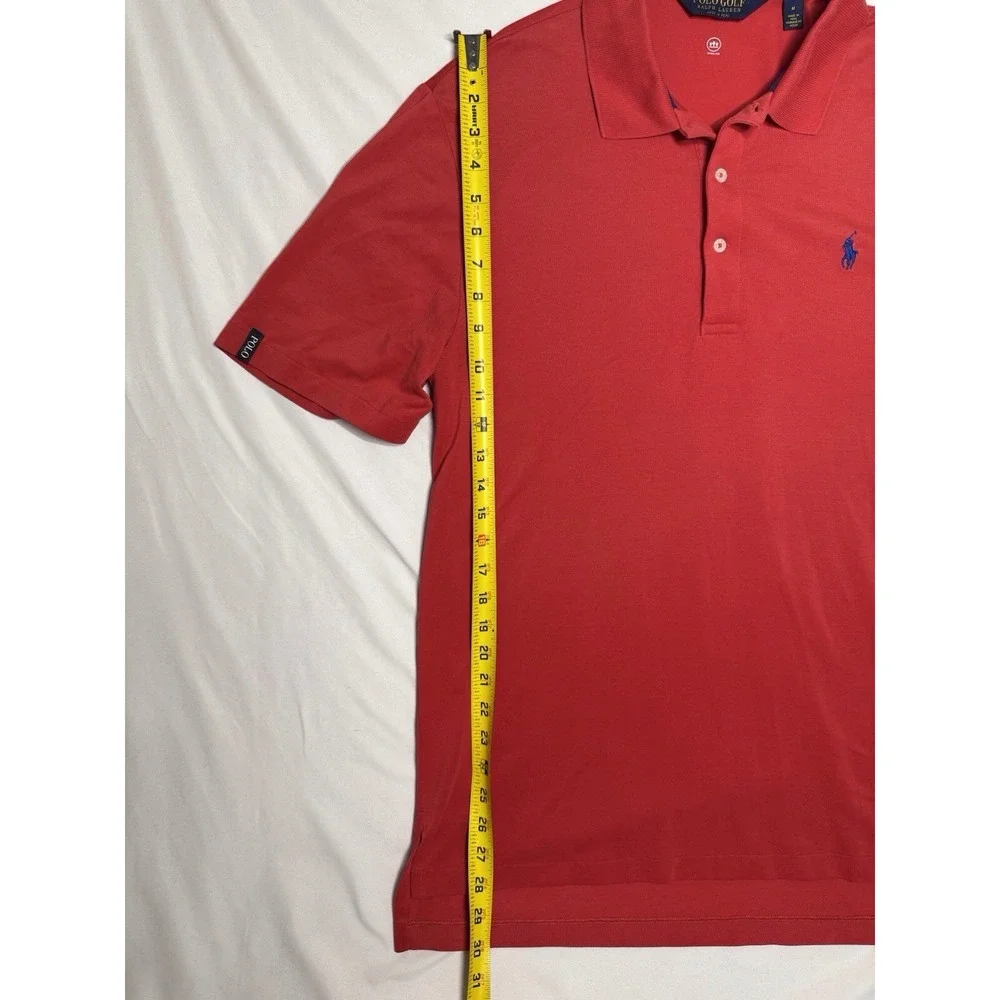 Polo Golf Ralph Lauren Wicking Performance Red Short Sleeve‎ Mens Medium